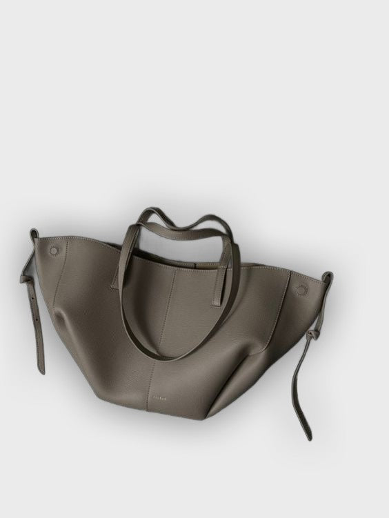 Stylish Carry Bag with Side Pleats