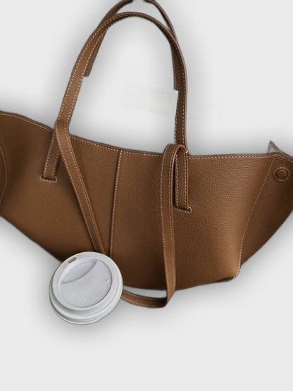 Stylish Carry Bag with Side Pleats