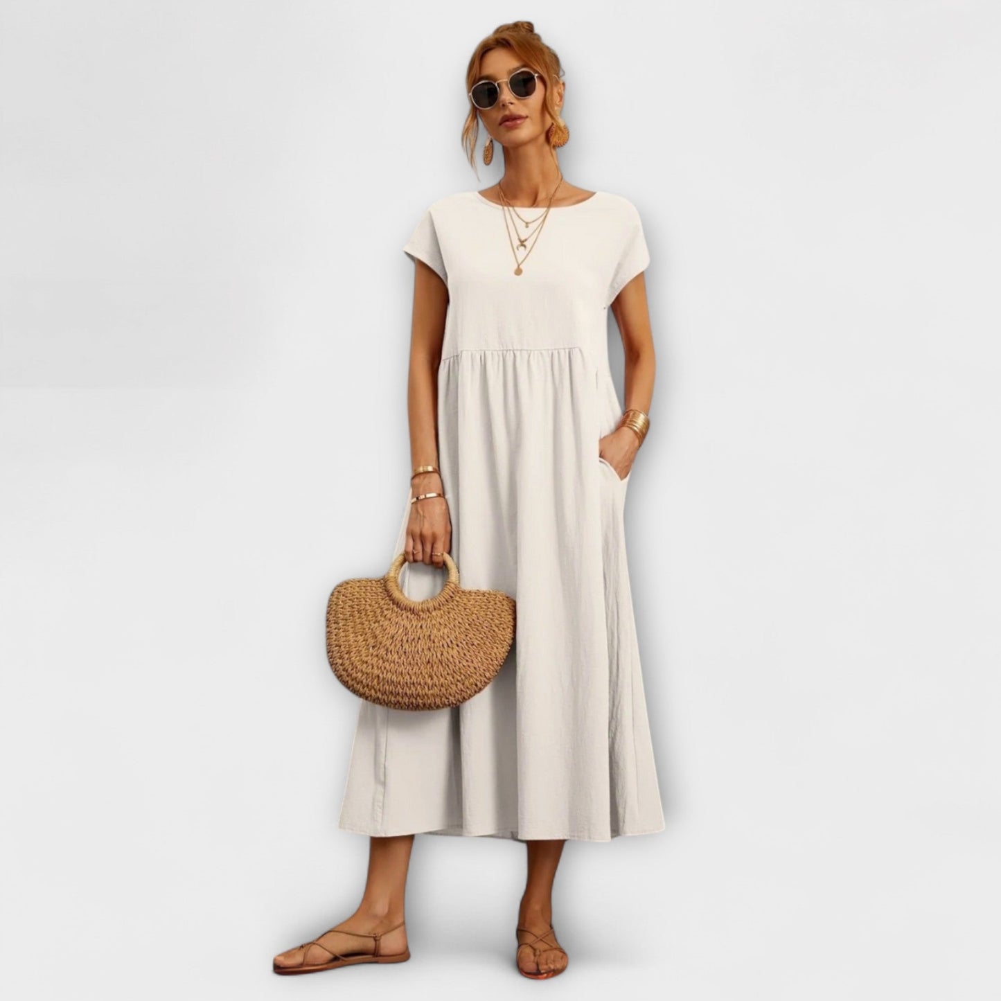 Light Magnolia Dress for Women - Comfort and Elegance Every Day