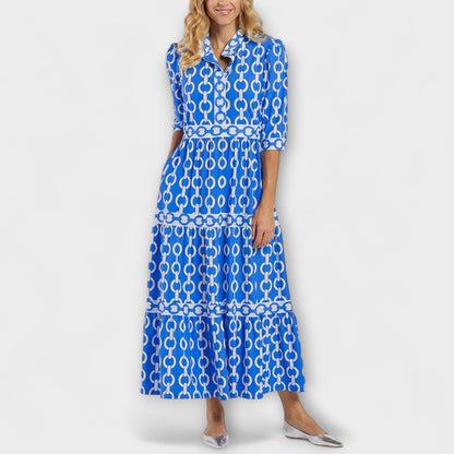 Midi Dresses with Chain Print