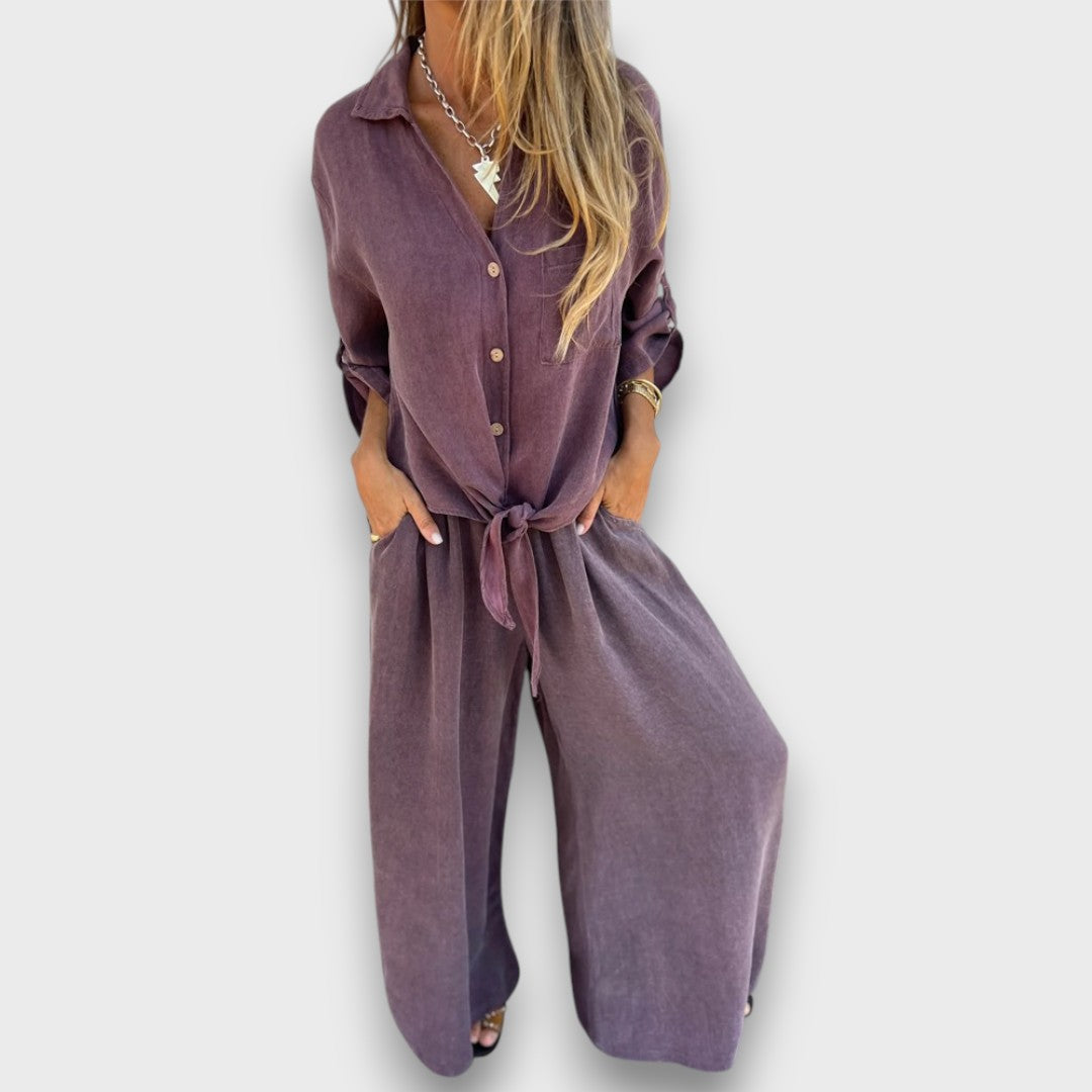 Soren – Set with Oversized Shirt and Wide Pants