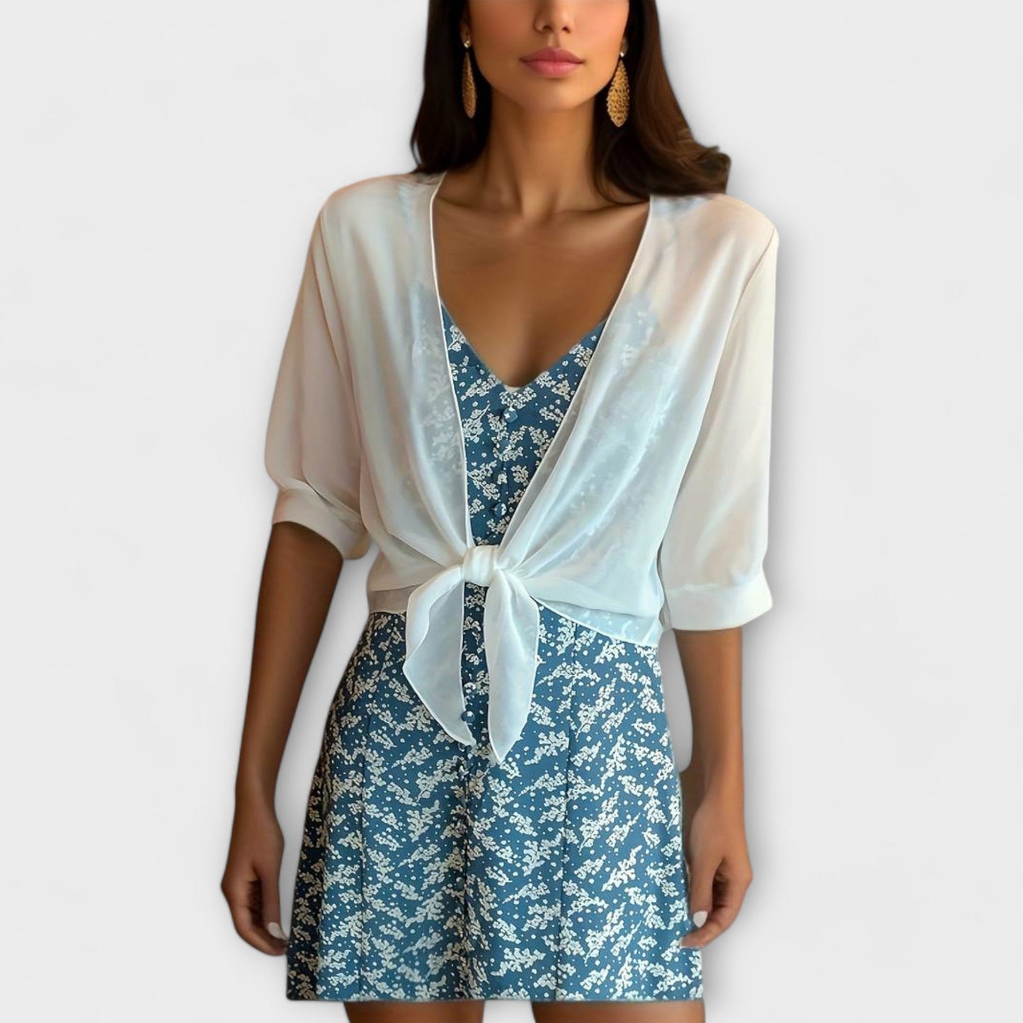 Olivia Open Front Shirt - Comfort and Elegance