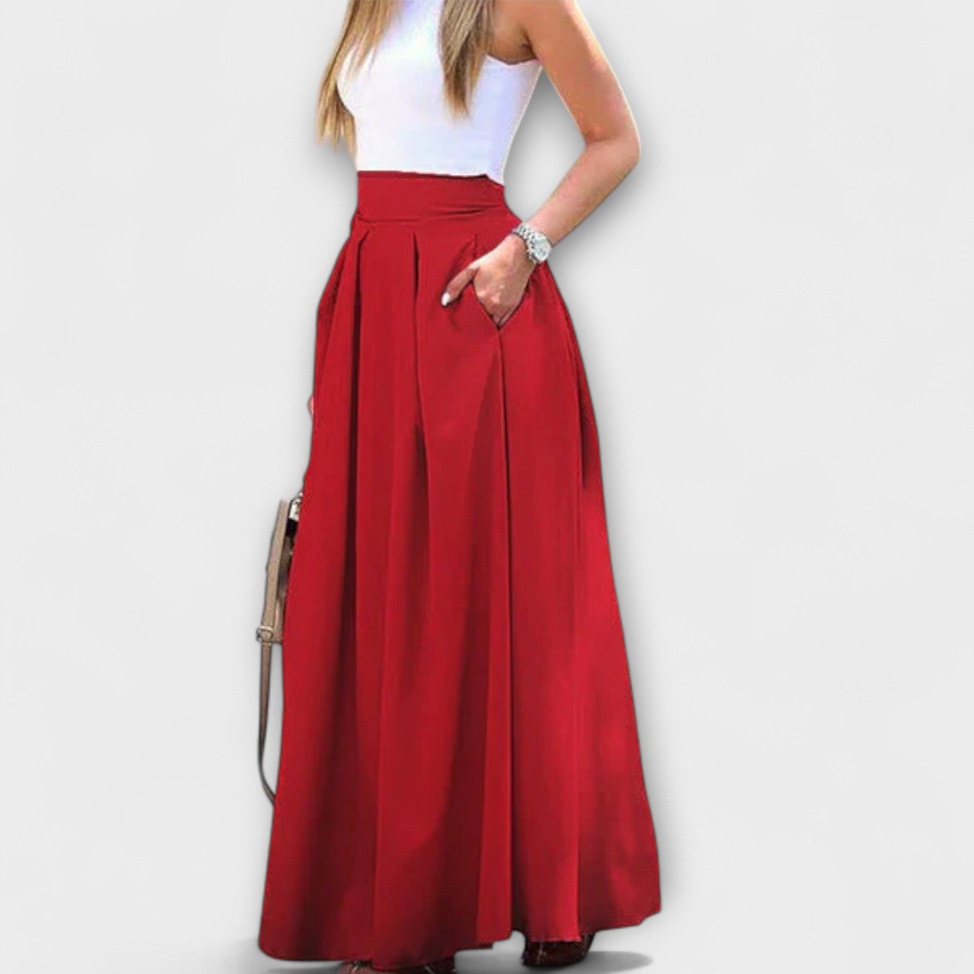Elegant High-Waisted Maxi Skirt