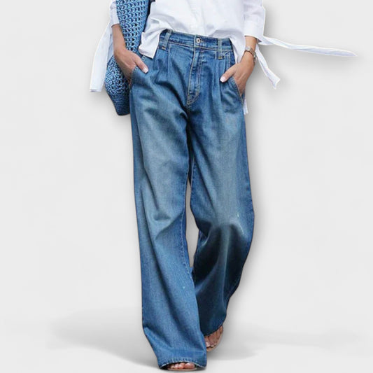 High-Quality Wide Denim Jeans for Women