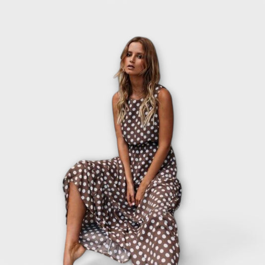 Midi Boho Dress with Dots