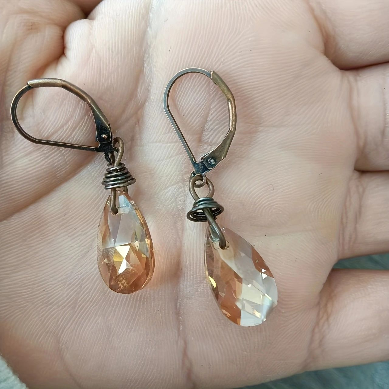 Boho Earrings with Sparkling Stones