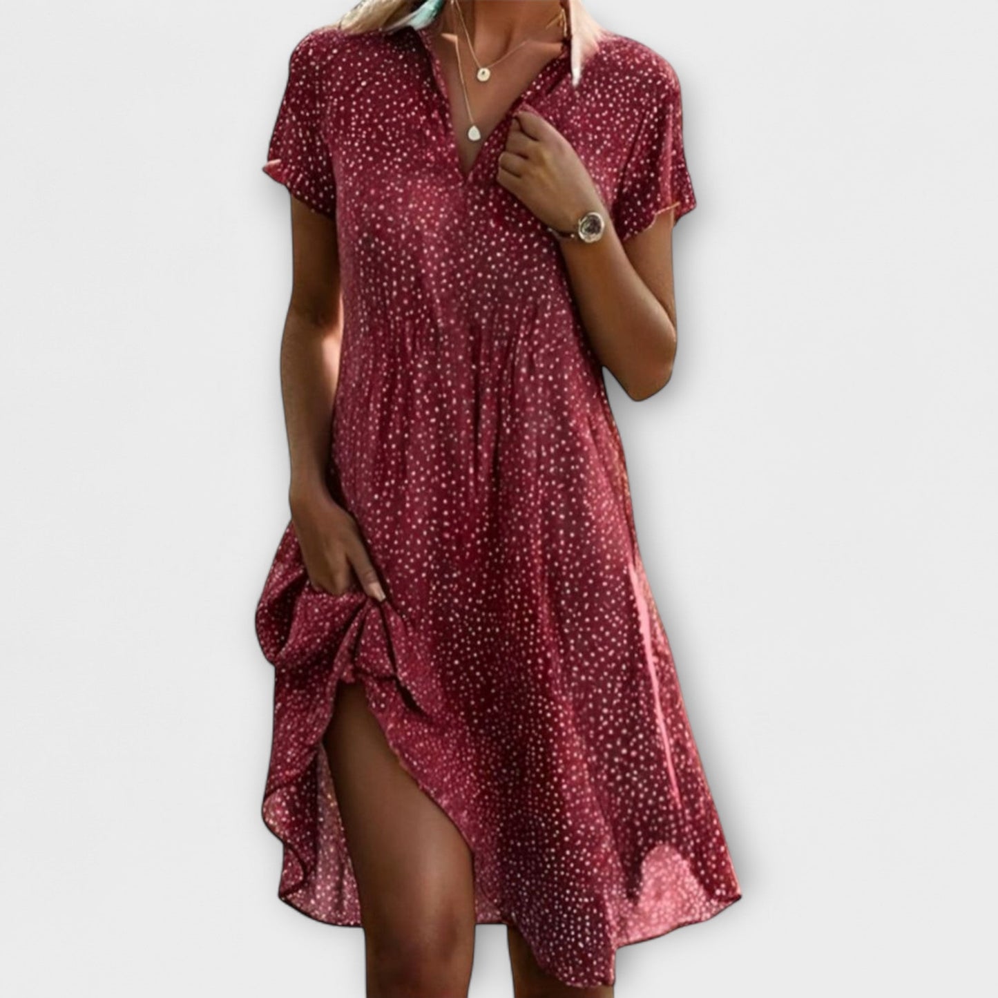 Classic Lightweight Sophia Dress for Summer in Retro Design