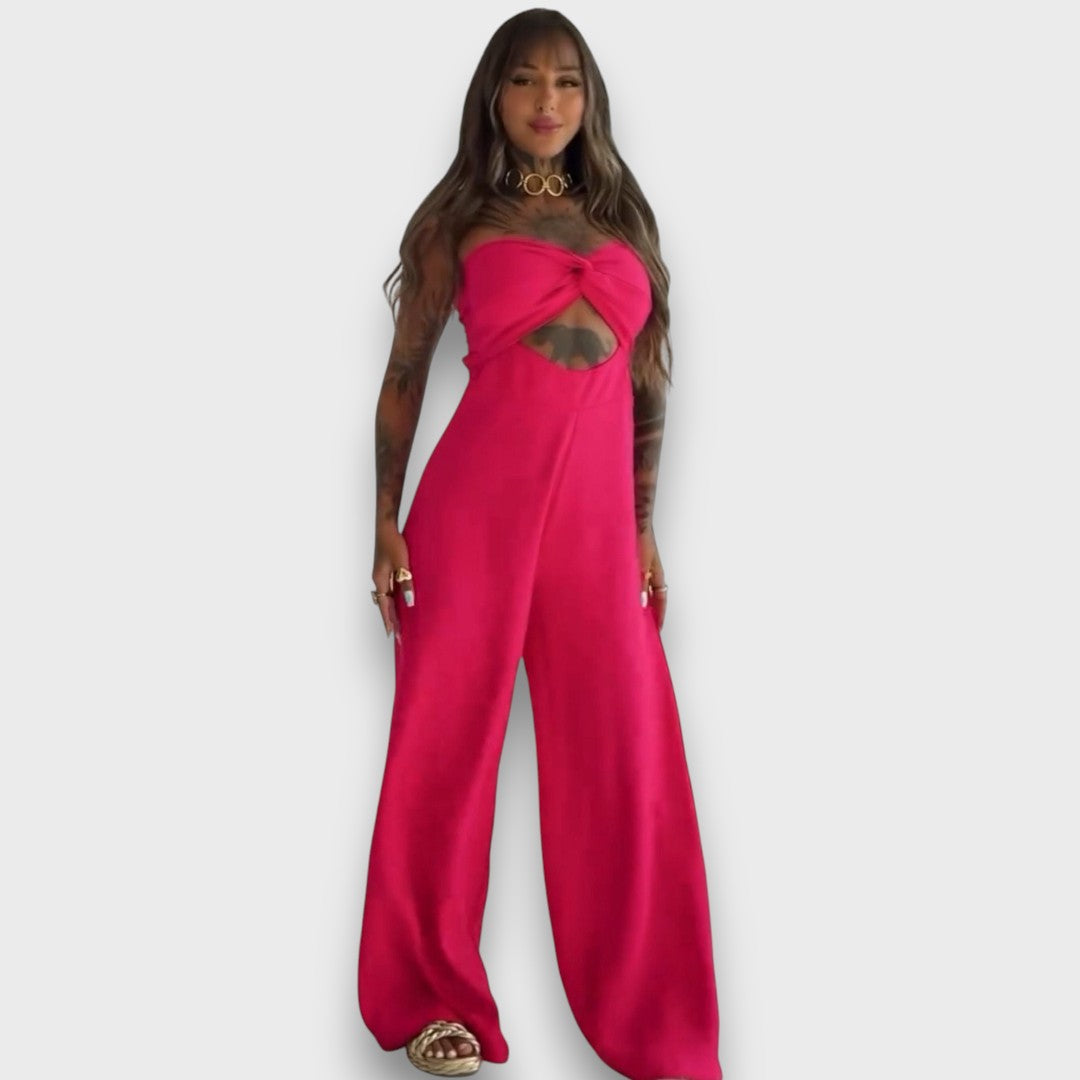 Saloma – Jumpsuit Dress with Cut and Back Detail