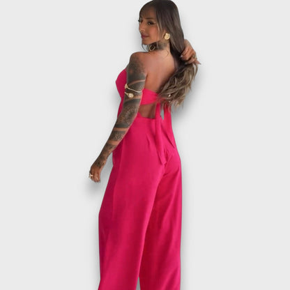 Saloma – Jumpsuit Dress with Cut and Back Detail
