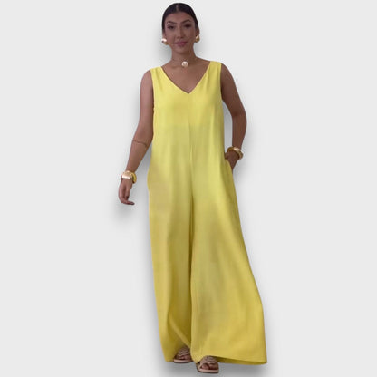 Aubryn – Jump Suit with V-Neck