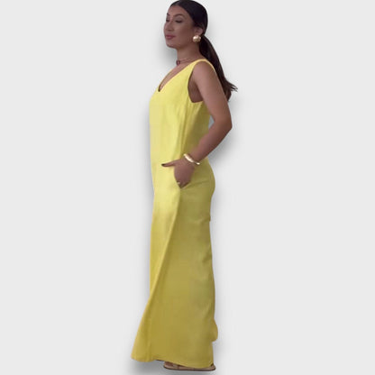 Aubryn – Jump Suit with V-Neck