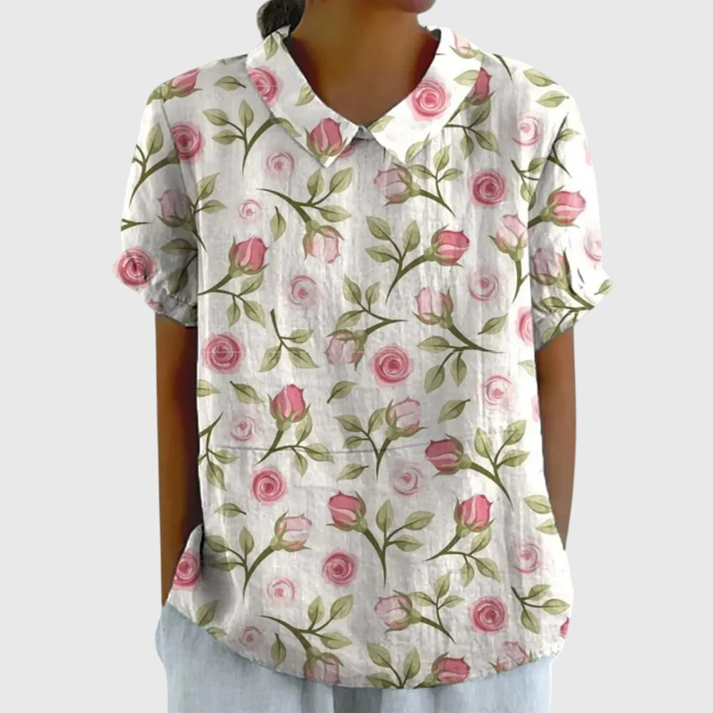 "Clara" | Elegant T-shirt with 3D Print.