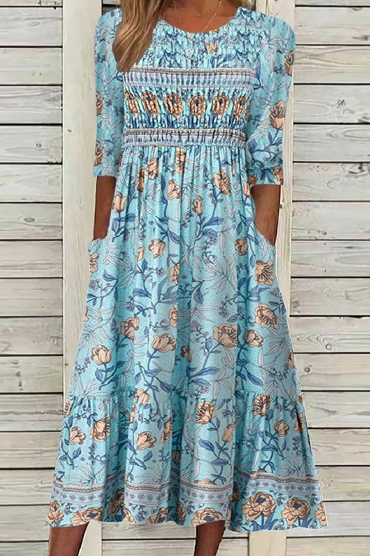 Darcy | Flowing Petal Dress with Elegant Tummy Coverage