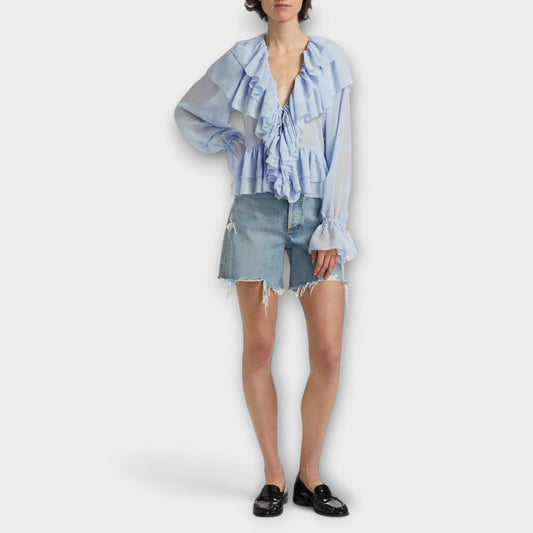 Women's Vintage Style V-Neck Shirt
