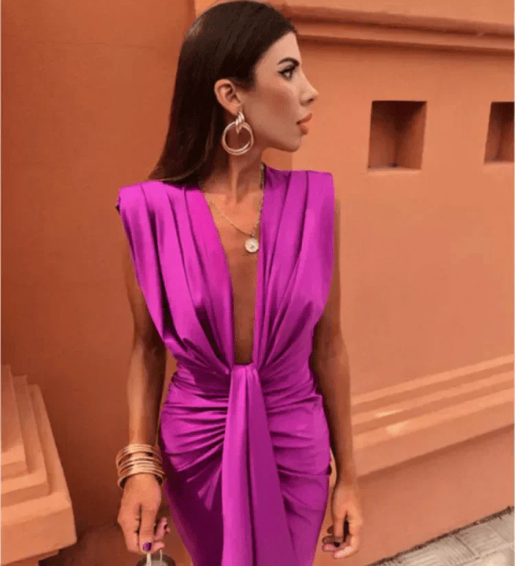 Cordelia | Elegant Draped Dress