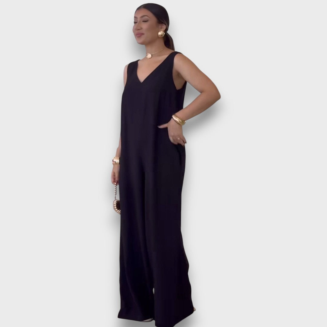 Aubryn – Jump Suit with V-Neck