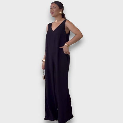 Aubryn – Jump Suit with V-Neck
