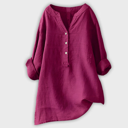 Lightweight Linen Shirt with Buttons – Freshness and Style