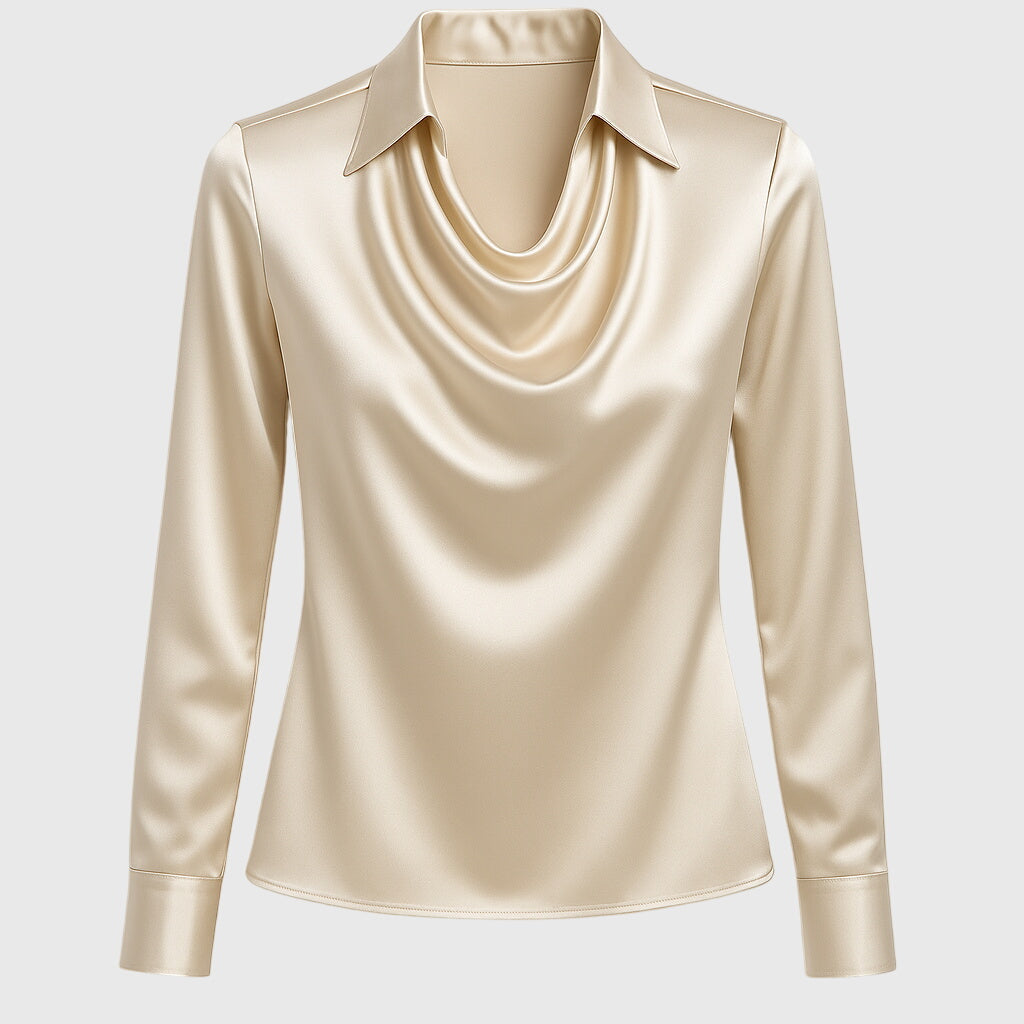 Brooklyn – Elegant Shirt Made of Shiny Satin Fabric