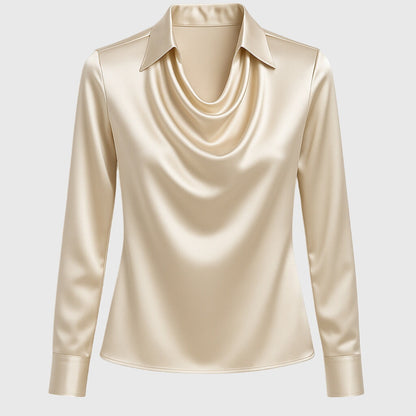 Brooklyn – Elegant Shirt Made of Shiny Satin Fabric