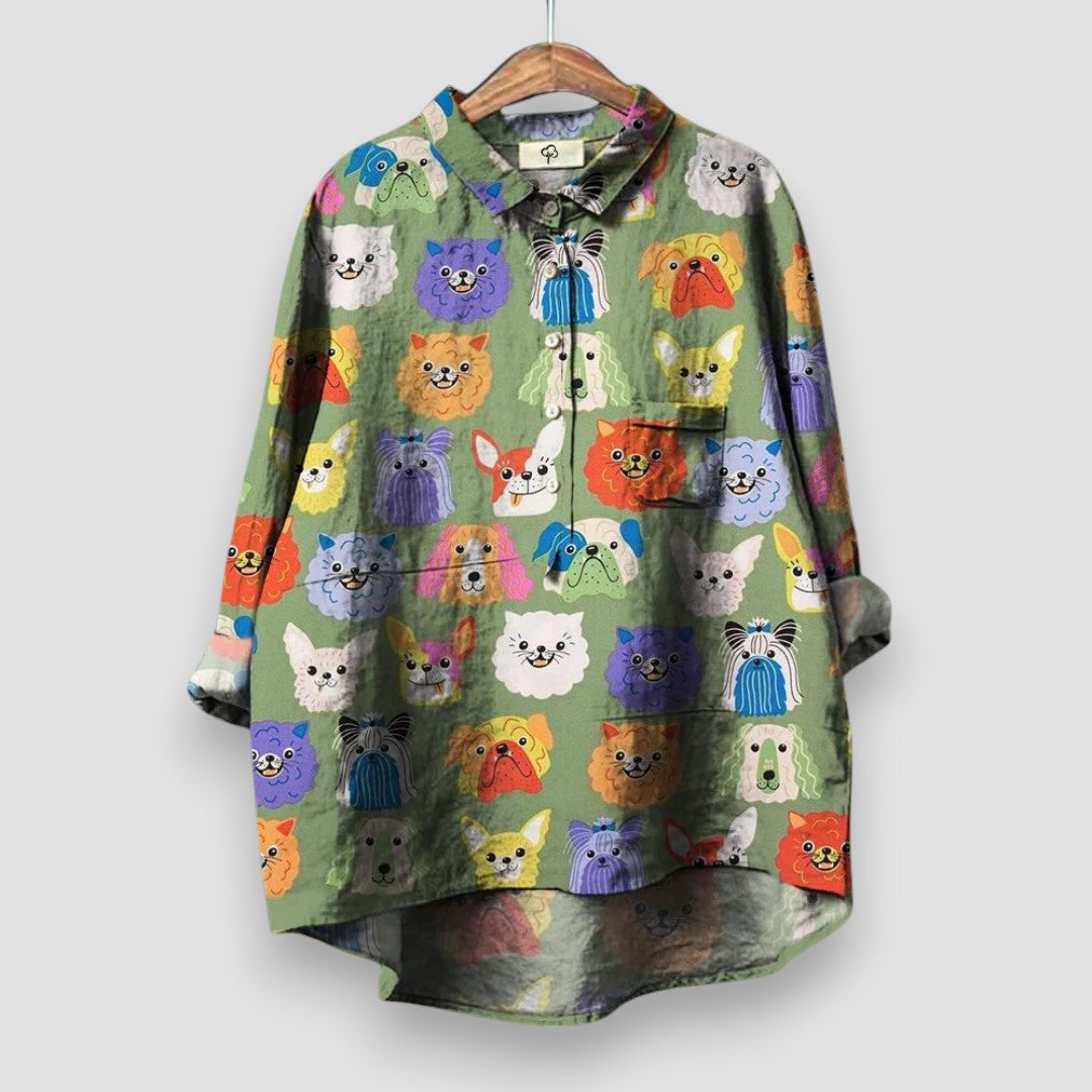 CAMILLA™ | Elegant Women's Shirt with Artistic Print