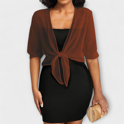 Olivia Open Front Shirt - Comfort and Elegance
