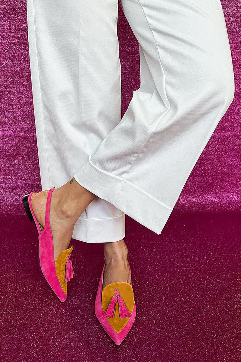 Frandesa | Ballerinas with Fringe and Ankle Strap