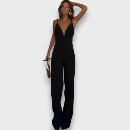 Worin – Deep V-Neck Jumpsuit