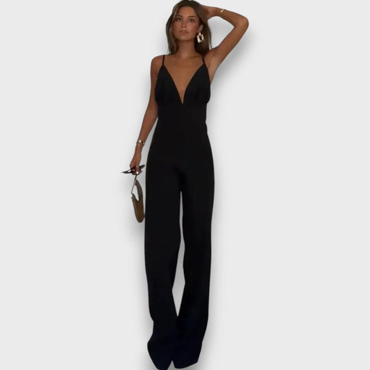 Worin – Deep V-Neck Jumpsuit