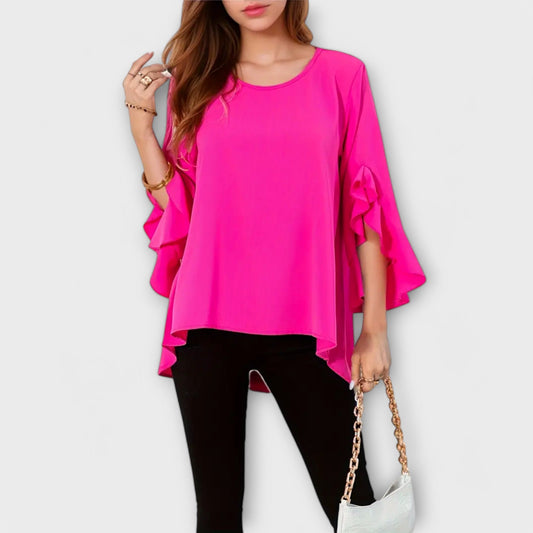 Perfect Spring Shirt with Round Collar