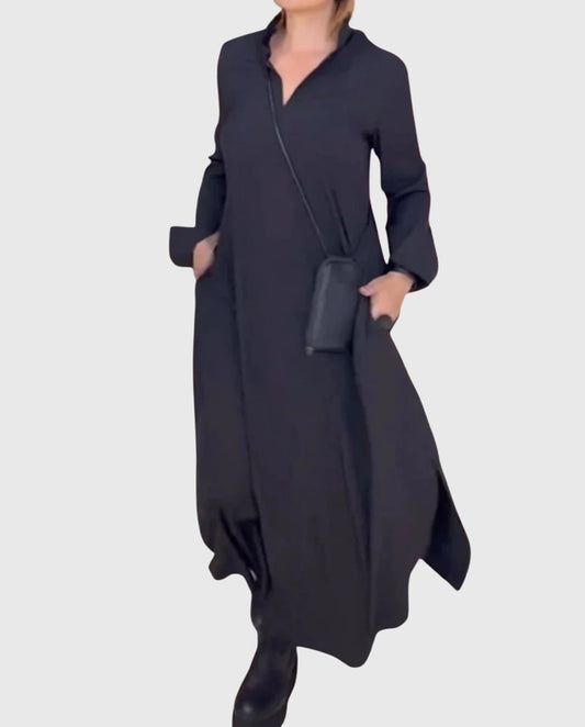 "Elena" | Elegant dress made of soft velvet.
