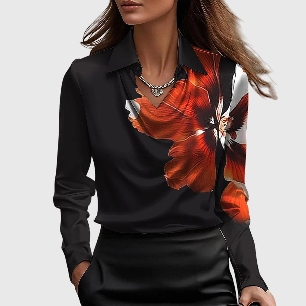 Brooklyn – Elegant Shirt Made of Shiny Satin Fabric