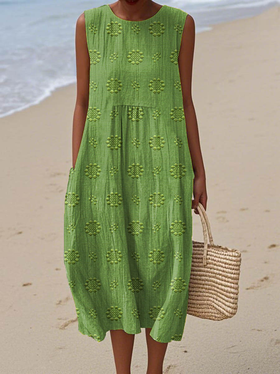 Ruth | Lightweight Cotton-Linen Dress with Minimalist Charm