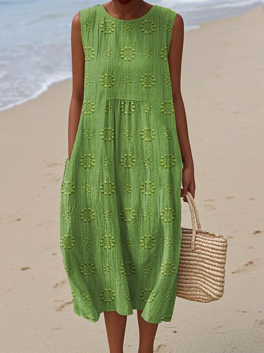 Ruth | Lightweight Cotton-Linen Dress with Minimalist Charm