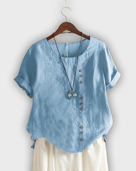 Elegant Women's Short Sleeve Shirt