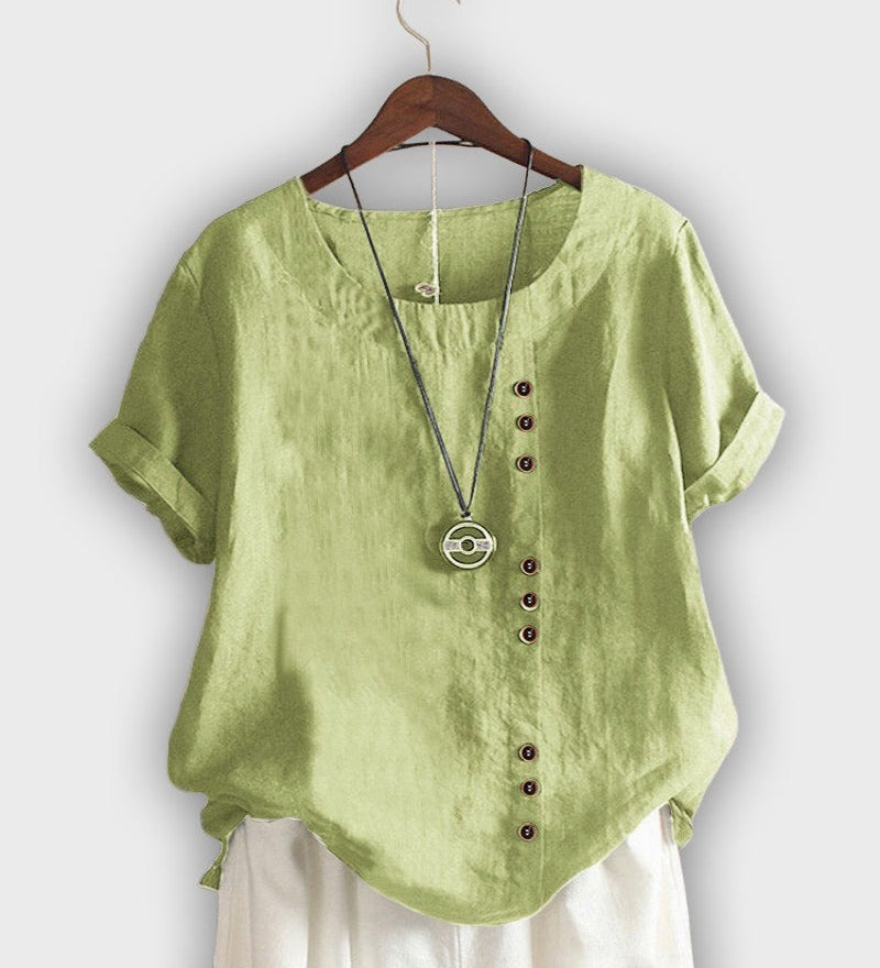 Elegant Women's Short Sleeve Shirt