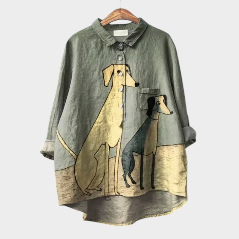 PALMIRA™ | Oversized Shirt with Print