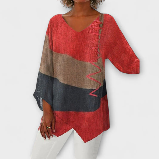 Unique and Stylish Chloe V-Neck Tunic