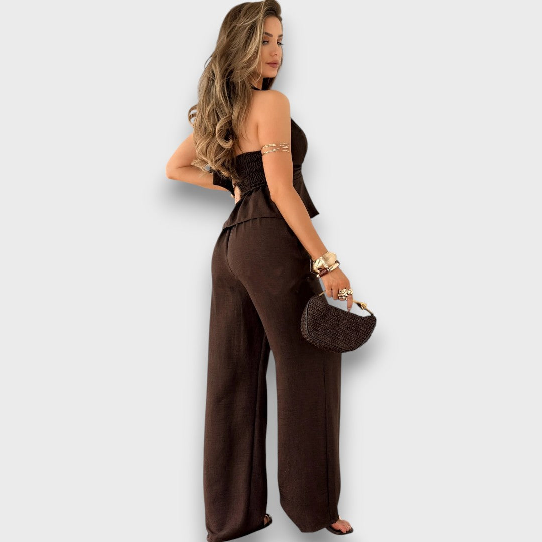 Lorin – Two-Piece Set with Ties and Ruffles
