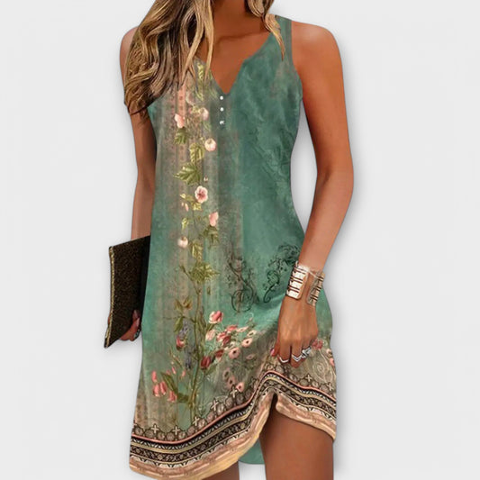 Floral Midi Tessa Dress for Women - Elegant and Comfortable Summer