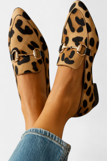 Lillian Moccasins with Metallic Buckle
