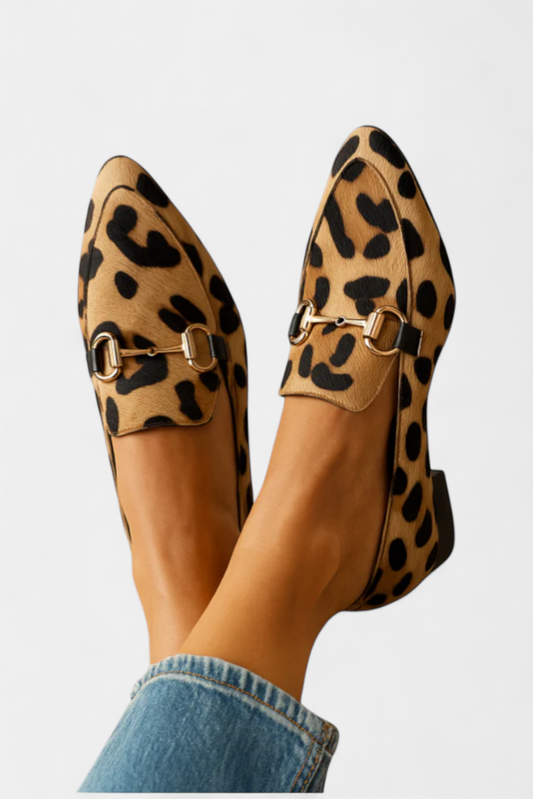 Lillian Moccasins with Metallic Buckle