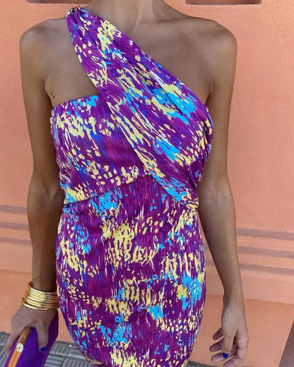 Irmgardi | Elegant One-Shoulder Dress