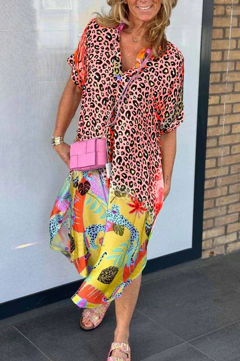 Kaitlyn™ Summer Dress with Tiger Print
