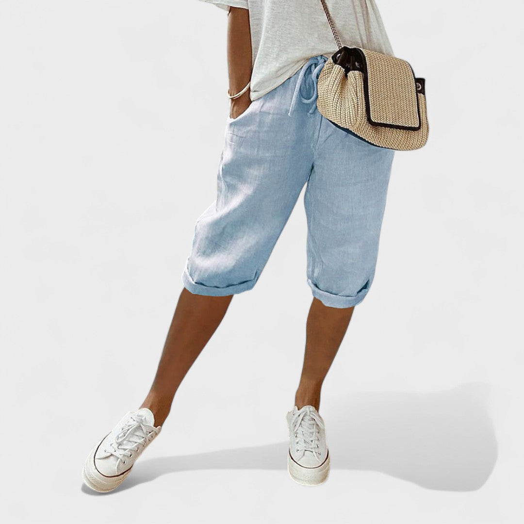 Fresh and Elegant Linen Shorts