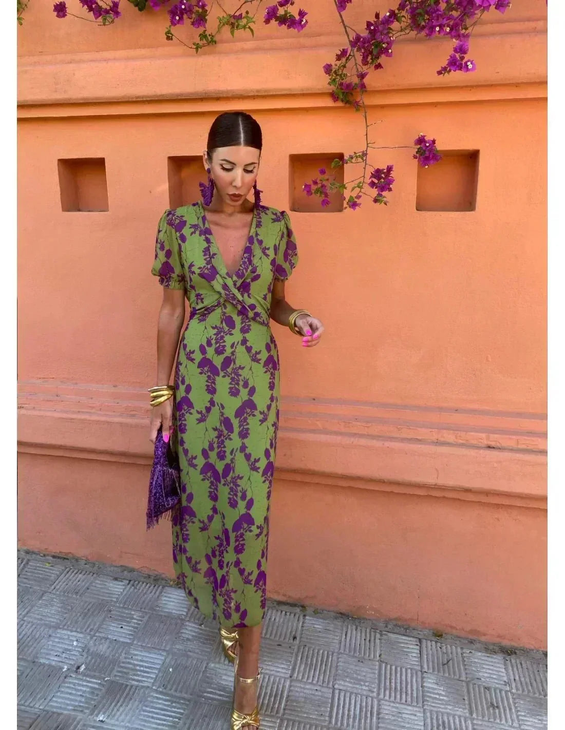 MELIS | Elegant Printed Dress