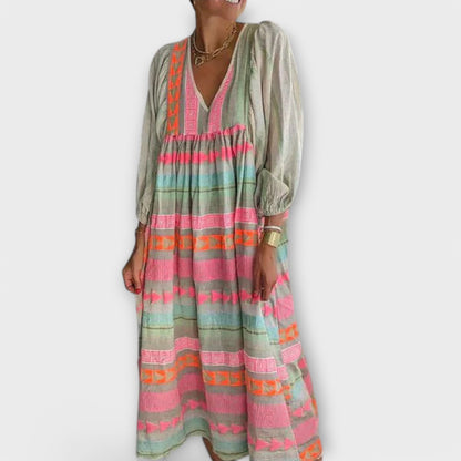 Hermine Vibrant Loose Dress – A Wide and Comfortable Dress for Every Day