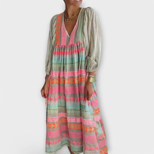 Hermine Vibrant Loose Dress – A Wide and Comfortable Dress for Every Day