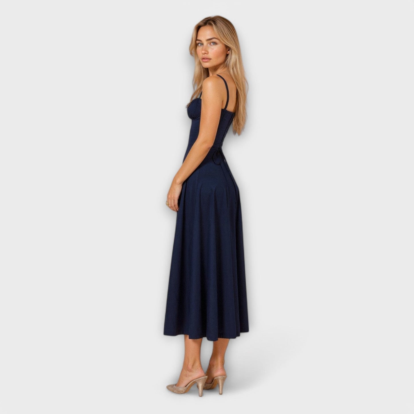 Midi Dress with Pockets - Kiona