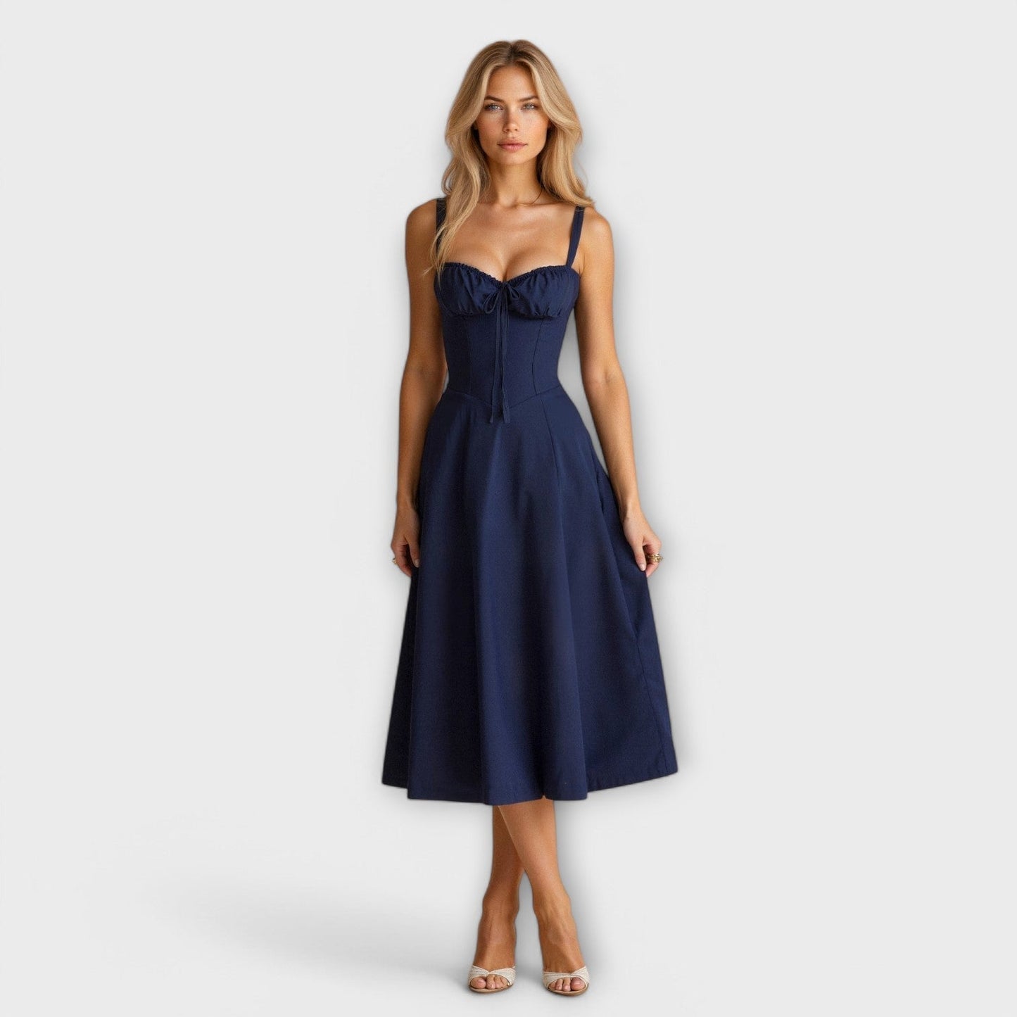 Midi Dress with Pockets - Kiona